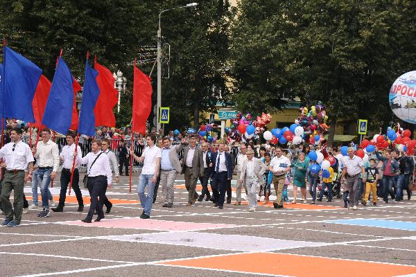 Коллектив «Аэросилы» принял участие в шествии прославленных трудовых коллективов в честь празднования дня города Ступино